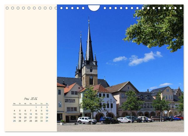 Produktbild: Saalfeld an der Saale &ndash; mein Streifzug durch die historische Altstadt (Wandkalender 2026 DIN A4 quer), CALVENDO Monatskalender
