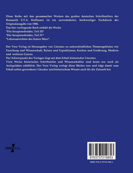 Produktbild: E.T.A. Hoffmanns s&auml;mtliche Werke