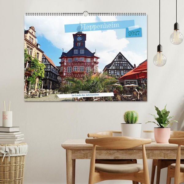 Produktbild: Heppenheim im Laufe der Jahreszeiten (Wandkalender 2027 DIN A2 quer), CALVENDO Monatskalender