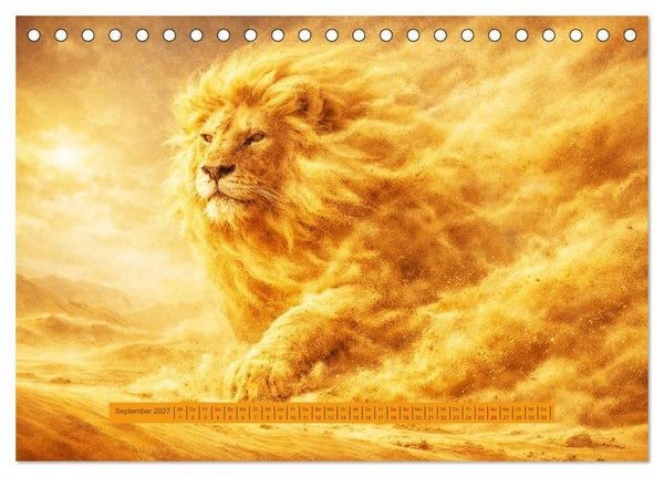 Produktbild: UNsichtbare Tiere - Eine poetische Sammlung aus Licht, Nebel und Fantasie (Tischkalender 2027 DIN A5 quer), CALVENDO Monatskalender