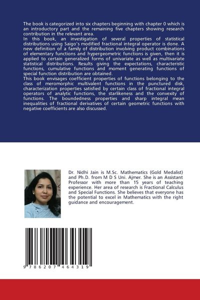 Produktbild: Fractional Calculus Involving Analytic Functions