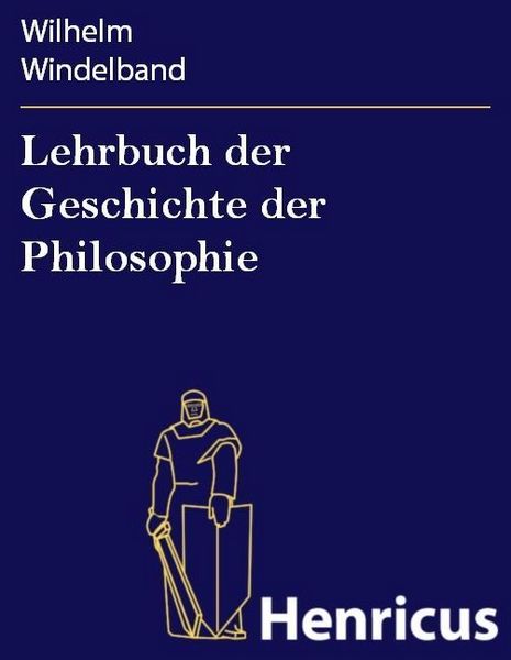 Produktbild: Lehrbuch der Geschichte der Philosophie