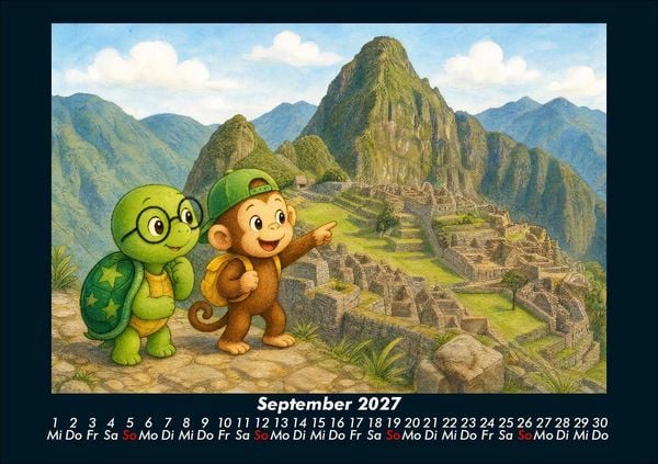 Produktbild: Taz & Milo entdecken ber&uuml;hmte Bauwerke 2027 Fotokalender DIN A5