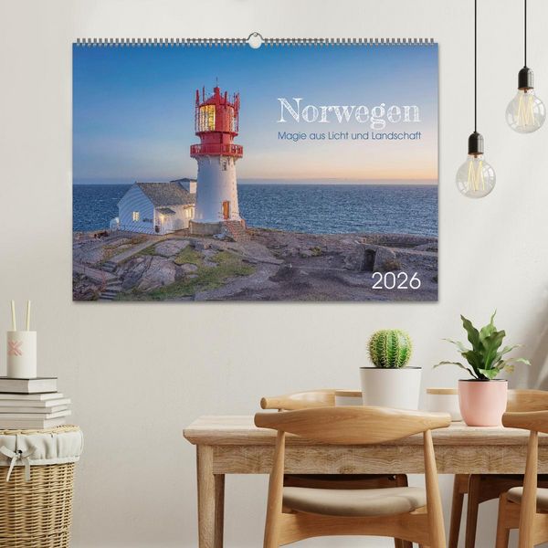 Produktbild: Norwegen - Magie aus Licht und Landschaft (Wandkalender 2026 DIN A2 quer), CALVENDO Monatskalender