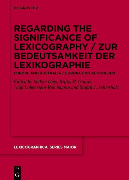 Produktbild: Regarding the Significance of Lexicography / Zur Bedeutsamkeit der Lexikographie
