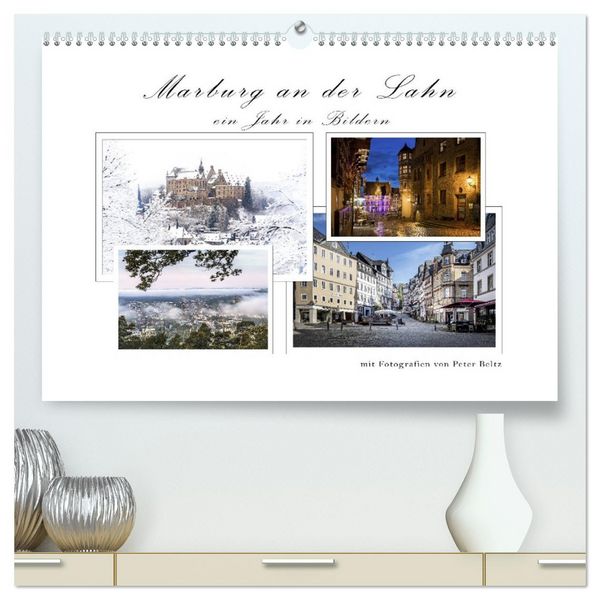 Produktbild: Marburg an der Lahn - ein Jahr in Bildern (hochwertiger Premium Wandkalender 2026 DIN A2 quer), Kunstdruck in Hochglanz