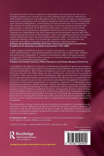 Produktbild: States of Emergency and the Law
