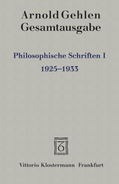 Produktbild: Philosophische Schriften I.