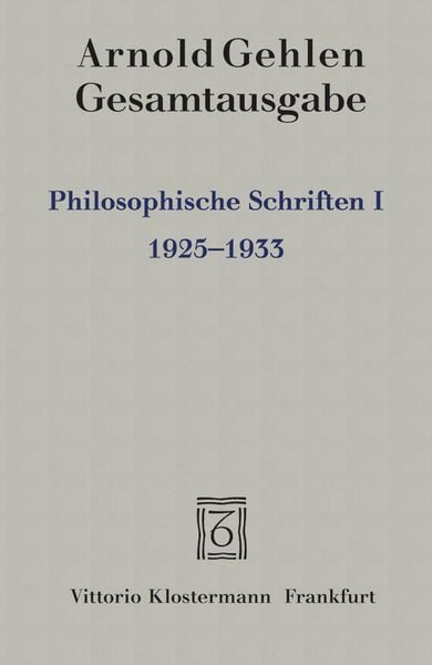 Produktbild: Philosophische Schriften I.