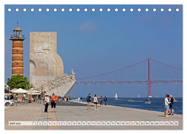 Produktbild: Portugal - Porto, Coimbra, Lissabon (Tischkalender 2026 DIN A5 quer), CALVENDO Monatskalender