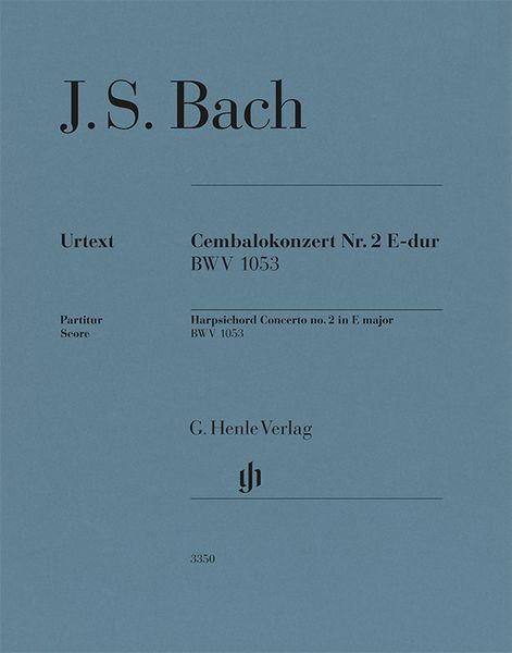 Produktbild: Johann Sebastian Bach - Cembalokonzert Nr. 2 E-dur BWV 1053