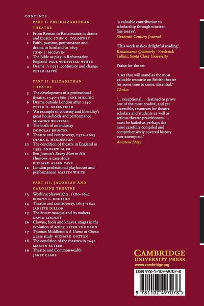 Produktbild: The Cambridge History of British Theatre