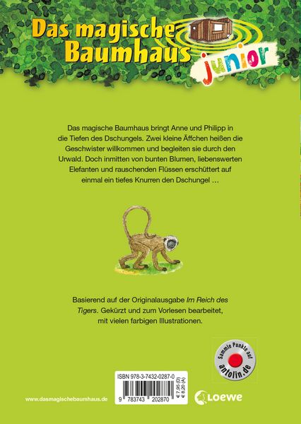 Produktbild: Das magische Baumhaus junior (Band 17) - Auf der Spur des Tigers