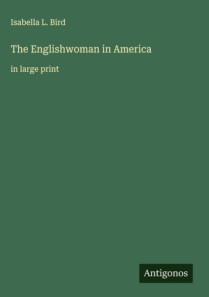 Produktbild: The Englishwoman in America