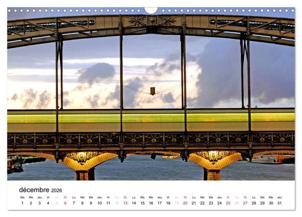 Produktbild: Paris M&eacute;tropolitain (Calendrier mural 2026 DIN A3 vertical), CALVENDO calendrier mensuel