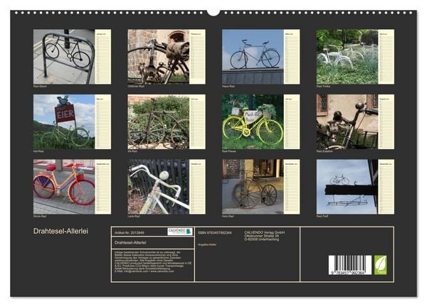 Produktbild: Drahtesel-Allerlei (hochwertiger Premium Wandkalender 2026 DIN A2 quer), Kunstdruck in Hochglanz