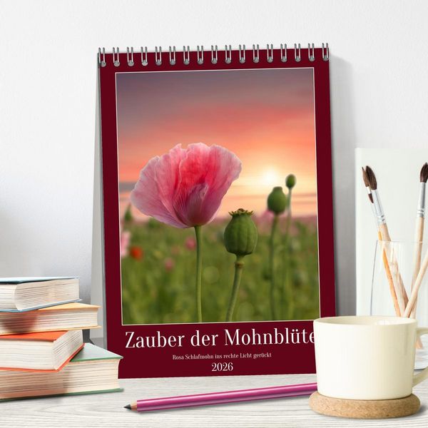 Produktbild: Zauber der Mohnbl&uuml;te (Tischkalender 2026 DIN A5 hoch), CALVENDO Monatskalender