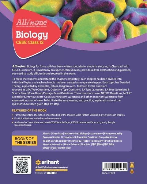 Produktbild: All In One Class 12th Biology for CBSE Exam 2024