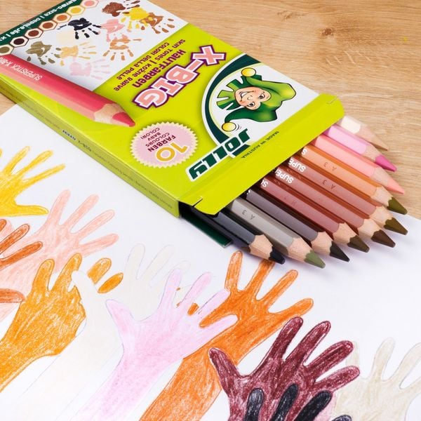 Produktbild: JOLLY Buntstifte X-BIG Hautfarben, 10-er Kartonetui
