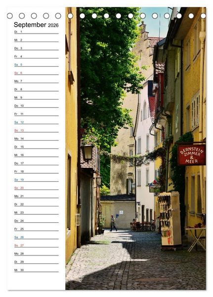 Produktbild: Lindau - Inselstadt am Bodensee (Tischkalender 2026 DIN A5 hoch), CALVENDO Monatskalender