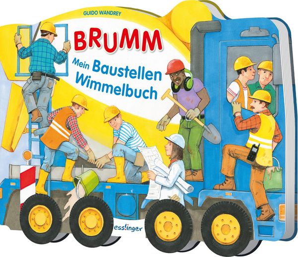 BRUMM, Mein Baustellen-Wimmelbuch, Gebundene Ausgabe von , Esslinger in der Thienemann-Esslinger Verlag GmbH, 978-3-480-24173-6