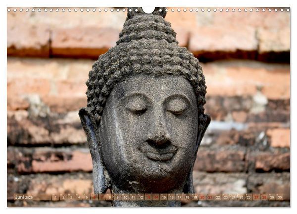 Produktbild: Buddha - Die Kraft des L&auml;chelns (Ralf Kretschmer) (Wandkalender 2026 DIN A3 quer), CALVENDO Monatskalender