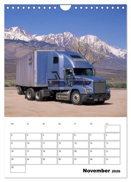 Produktbild: US-Trucks ... unterwegs im amerikanischen Westen - Monatsplaner (Wandkalender 2026 DIN A4 hoch), CALVENDO Monatskalender