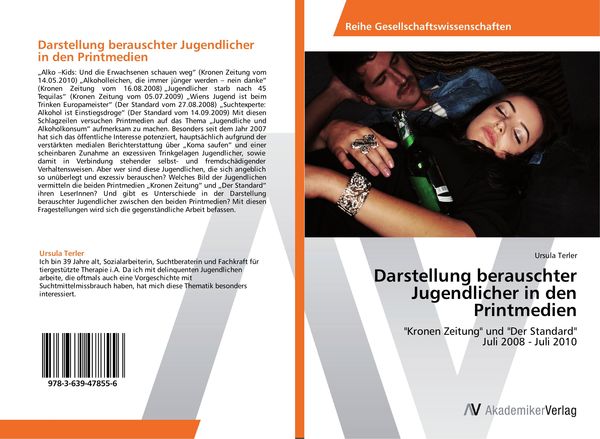 Produktbild: Darstellung berauschter Jugendlicher in den Printmedien