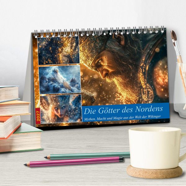 Produktbild: Die G&ouml;tter des Nordens (Tischkalender 2027 DIN A5 quer), CALVENDO Monatskalender