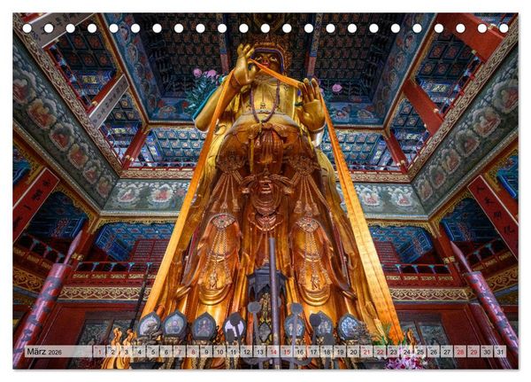 Produktbild: Metropolen Chinas - Peking, Shanghai, Hongkong (Tischkalender 2026 DIN A5 quer), CALVENDO Monatskalender