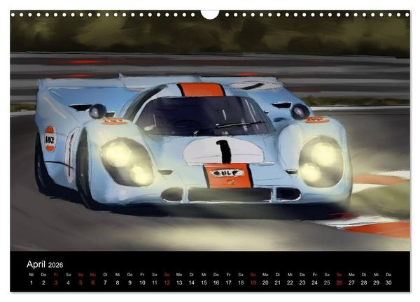 Produktbild: Classic Car Art by Reinhold Art&acute;s (Wandkalender 2026 DIN A3 quer), CALVENDO Monatskalender