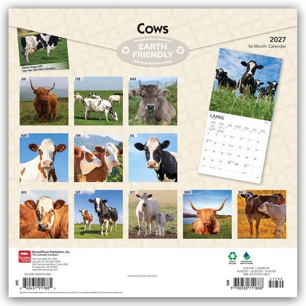 Produktbild: Cows &ndash; K&uuml;he 2027 &ndash; 16-Monatskalender