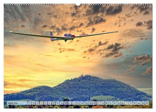 Produktbild: Segelflug, ein St&uuml;ck Freiheit (Wandkalender 2026 DIN A2 quer), CALVENDO Monatskalender