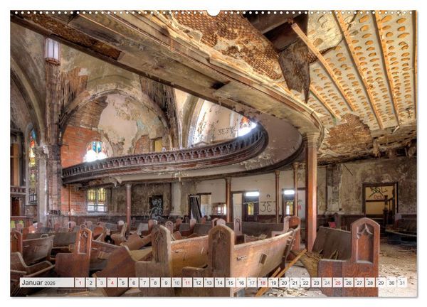 Produktbild: Detroit - Modern Ruins (hochwertiger Premium Wandkalender 2026 DIN A2 quer), Kunstdruck in Hochglanz