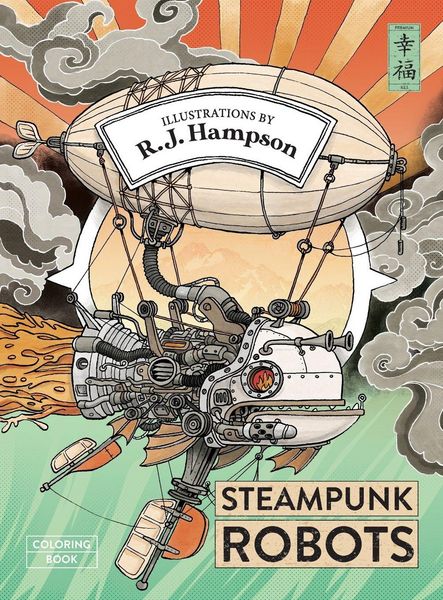 Produktbild: Steampunk Robots Coloring Book