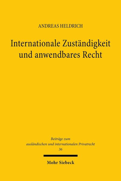 Produktbild: Internationale Zust&auml;ndigkeit und anwendbares Recht