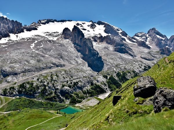 Produktbild: Blick vom Pass Padon nach SW auf die Marmolada (Puzzle)