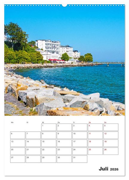 Produktbild: R&uuml;gen - Terminplaner (Wandkalender 2026 DIN A2 hoch), CALVENDO Monatskalender