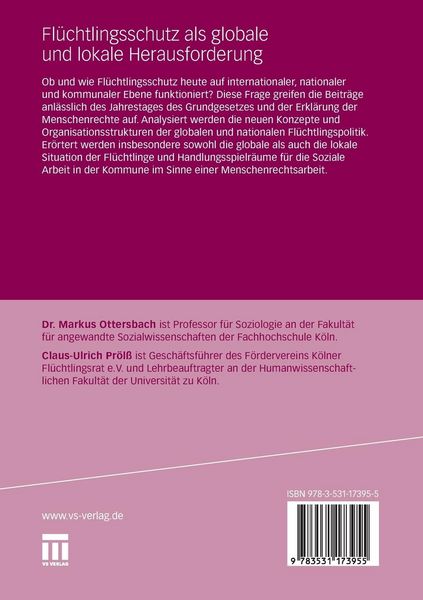 Produktbild: Fl&uuml;chtlingsschutz als globale und lokale Herausforderung