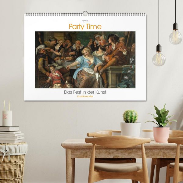 Produktbild: Party Time - Das Fest in der Kunst Kunstkalender (Wandkalender 2026 DIN A2 quer), CALVENDO Monatskalender