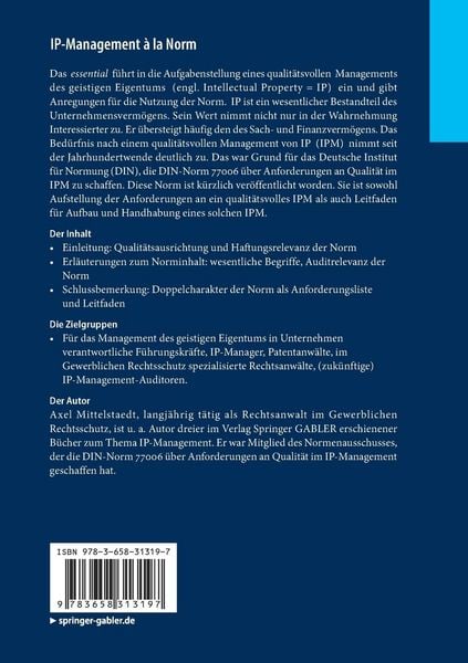Produktbild: IP-Management &agrave; la Norm