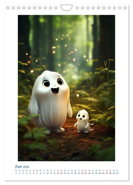 Produktbild: Ghosti (Wandkalender 2026 DIN A4 hoch), CALVENDO Monatskalender