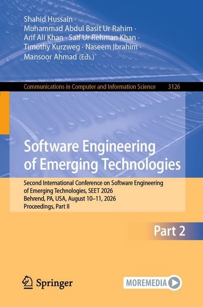 Produktbild: Software Engineering of Emerging Technologies