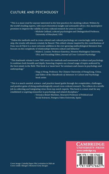 Produktbild: Methods and Assessment in Culture and Psychology
