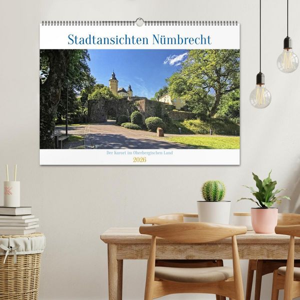 Produktbild: Stadtansichten N&uuml;mbrecht - Der Kurort im Oberbergischen Kreis (Wandkalender 2026 DIN A2 quer), CALVENDO Monatskalender