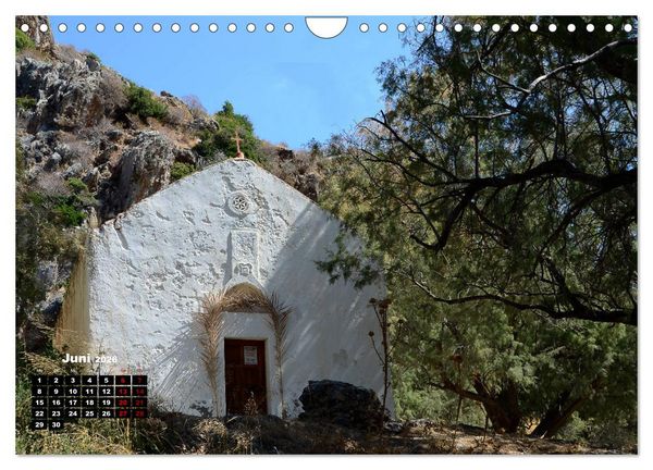 Produktbild: Kapellen und Kirchen auf Kreta (Wandkalender 2026 DIN A4 quer), CALVENDO Monatskalender