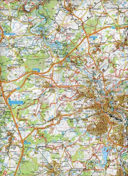Produktbild: Hofer Land, Landkreis Hof 1 : 50 000. Fritsch Wanderkarte