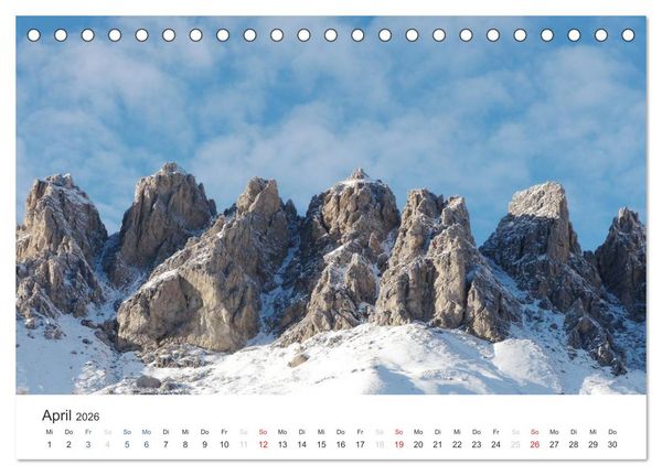Produktbild: Bergwelten - Vom Voralpenland zu den Zentralalpen (Tischkalender 2026 DIN A5 quer), CALVENDO Monatskalender
