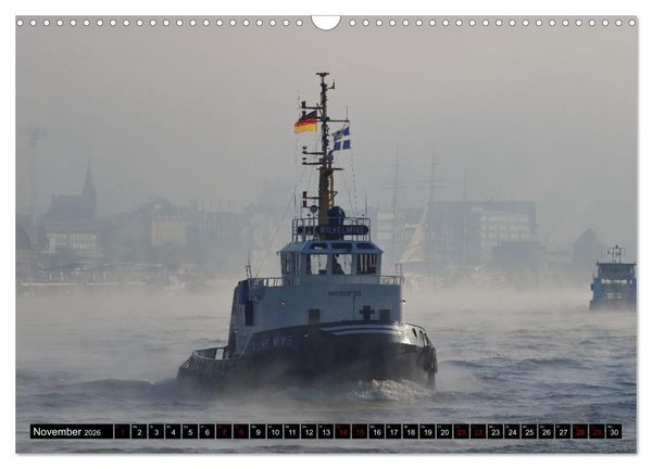Produktbild: Shipspotting Hamburg (Wandkalender 2026 DIN A3 quer), CALVENDO Monatskalender