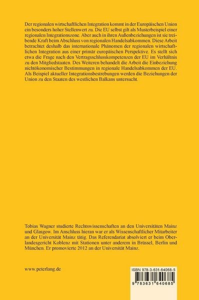 Produktbild: Regionale wirtschaftliche Integration und die Europ&auml;ische Union